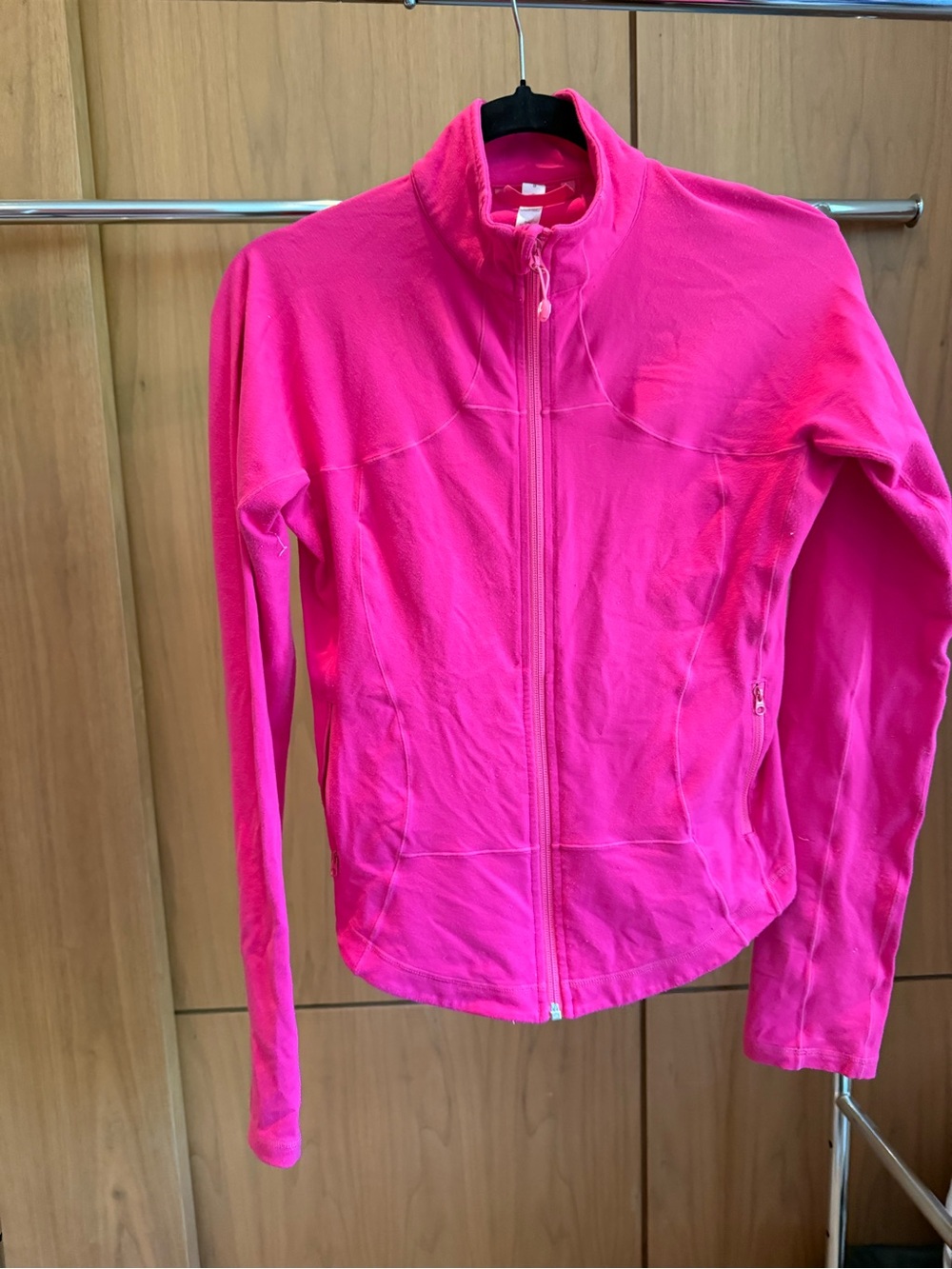 Pre-Loved Lululemon Define Jacket Luon in Hot Pink, Size 8